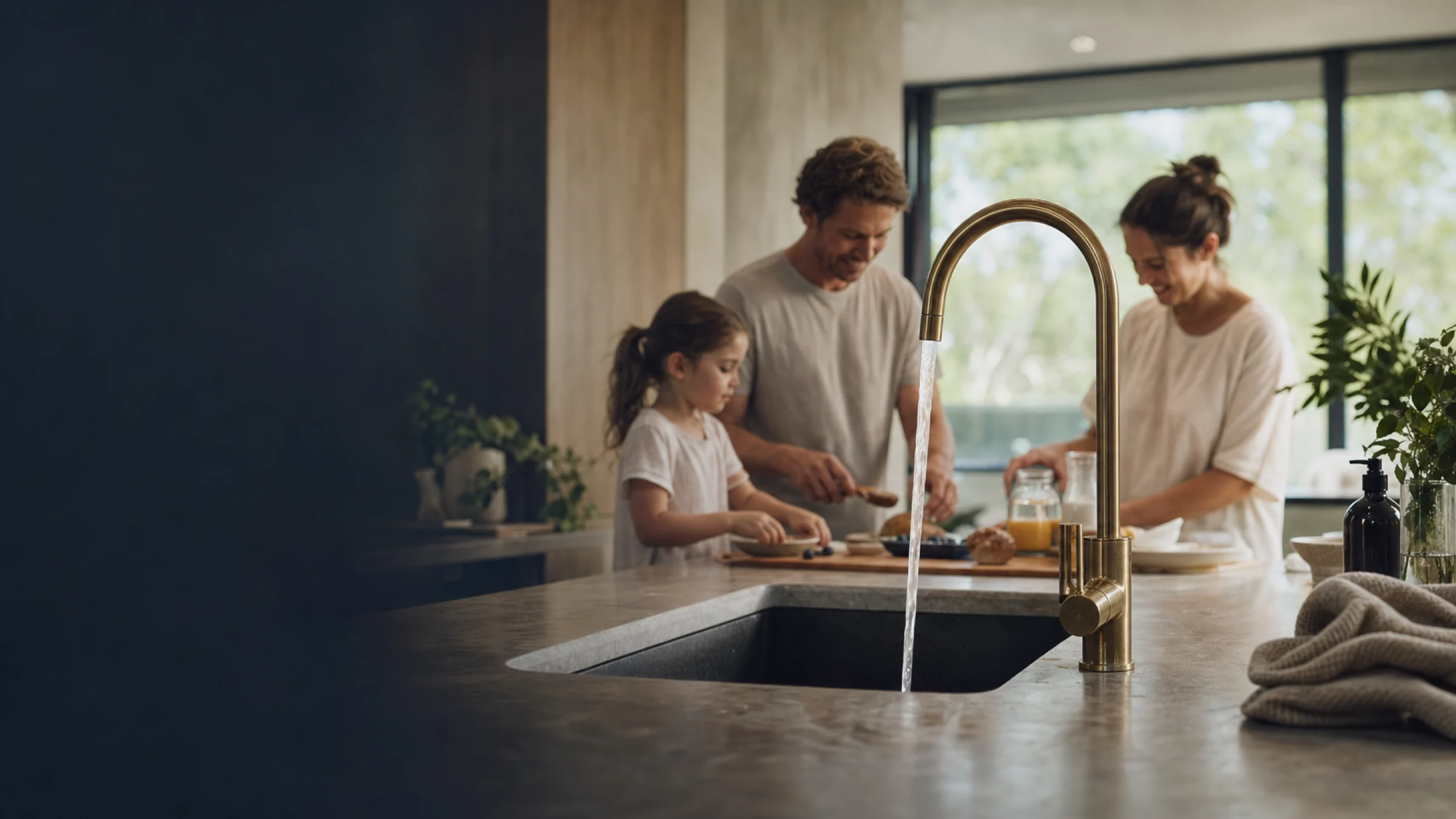 A bright home kitchen supported by ongoing filtration aftercare